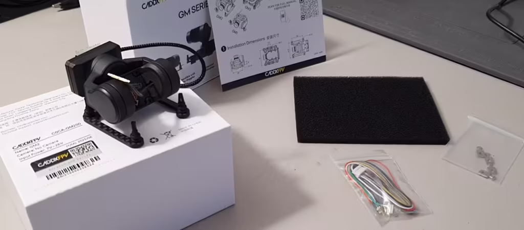 Caddx GN2 gimbal zawartośc opakowania