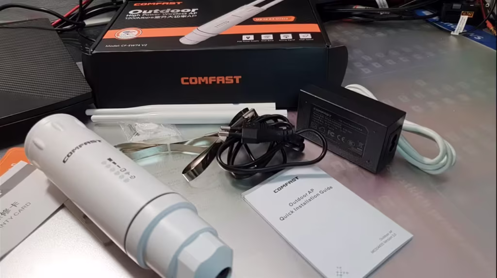 Comfast - wzmacniacz wifi - zestaw