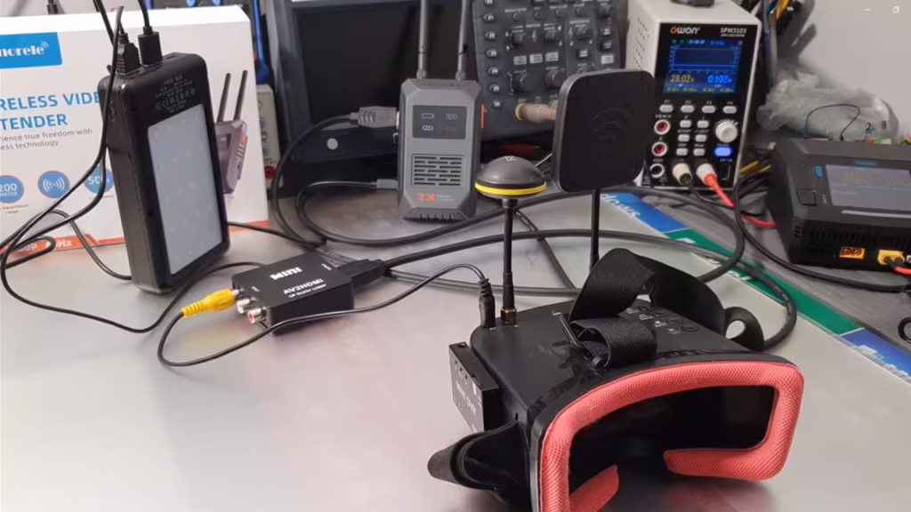 Lemorele R1100 - przesyłanie obrazu z gogli analogowych